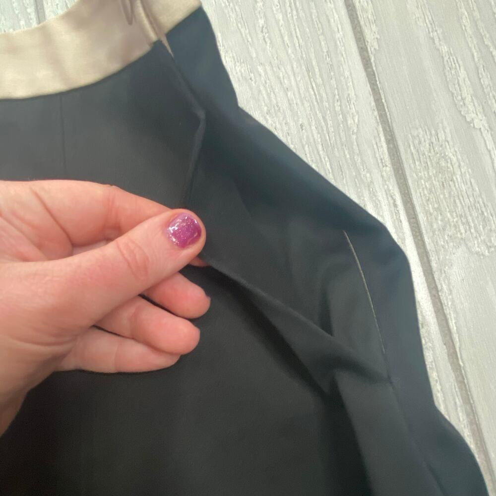 Lisa Perry Black & Cream Wool Blend A Line Skirt Size 2 NEW - Picture 6 of 8